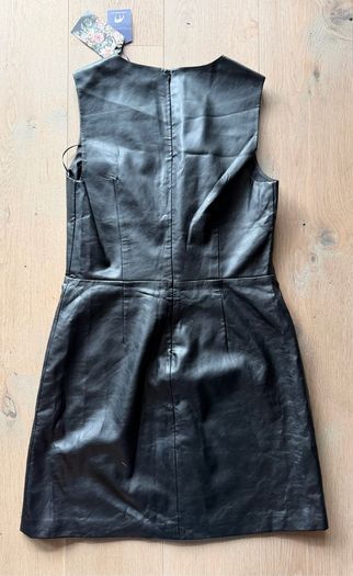 Forest faux leather dress: Oasis size 12
