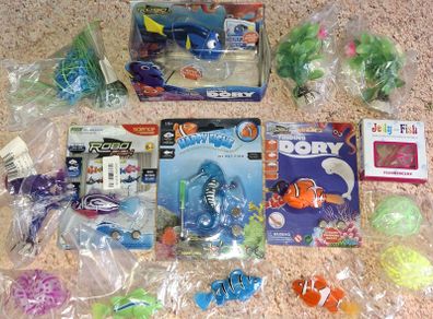 Finding Dory bundle - Robo Fishes Jellyfishes Robo Seahorse Aqua Plants RF102