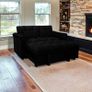 Pull Out Double Sofa Bed,tokyo Black Image 3
