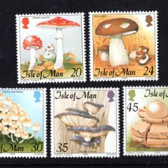 1995 Isle of Man Fungi Commemorative Stamps Mint Never Hinged (MNH)