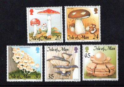 1995 Isle of Man Fungi Commemorative Stamps Mint Never Hinged (MNH)