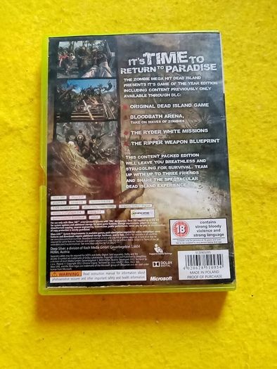 Dead Island Game of the year Xbox 360 games Original