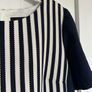 Nissa navy and white striped dress with gold buttons UK10 Image 2