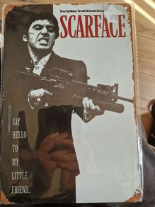 Sealed Scarface Metal Poster
