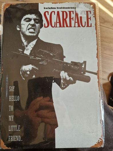 Sealed Scarface Metal Poster