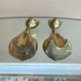 Pair of Mid Century Brass Siamese Cats, Vintage Figurines Image 7
