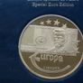 Euro coins sets + Special Edition Banknote Proof commemorative medals 2003 Collection in wood chest Image 3