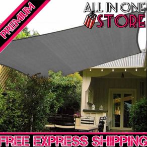 Sun Shade Sail Rectangle Waterproof Sun Shade 95% UV Block Sunscreen Awning Garden Beach Patio Canopy (MULTIPLE SIZES/COLOURS)