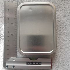 2oz Silver Rectangular Tobacco Tin