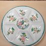 Vintage Divided serving dish plate platter Hand painted in Portugal kitchen ware Image 2