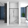 Black matt sliding shower door Image 3