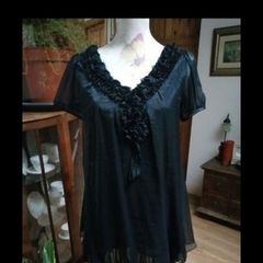 Black AngelEye fully lined dress tunic. New with tags.