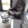 foot stool leather BNW  Beutiful Image 2