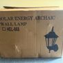 Pair of Outdoor Archaic Solar Wall Lamps Image 2