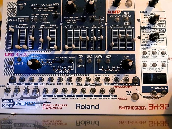 Roland SH32 & Kiltpartick Audio Carbon