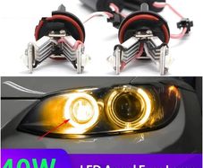 For BMW E81 E82 E87 E88 E90 E91 E92 E93 M3 E60 E61 E70 E71 E84 E89 White Yellow LED Car Angel Eye Marker Headlights Bulbs Lamps