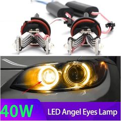 For BMW E81 E82 E87 E88 E90 E91 E92 E93 M3 E60 E61 E70 E71 E84 E89 White Yellow LED Car Angel Eye Marker Headlights Bulbs Lamps