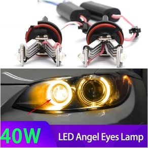For BMW E81 E82 E87 E88 E90 E91 E92 E93 M3 E60 E61 E70 E71 E84 E89 White Yellow LED Car Angel Eye Marker Headlights Bulbs Lamps