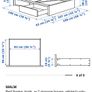 IKEA MALM Single Bed Frame with 2 Underbed Storage Drawers white Image 2