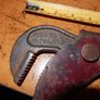 Vintage Adjustable Pipe Wrench,Heavy Duty Image 2