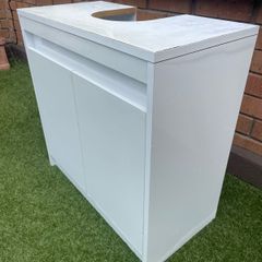White Vanity unit for Bathroom Basin