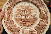 3 Ship Themed Collectable Plates