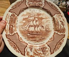 3 Ship Themed Collectable Plates