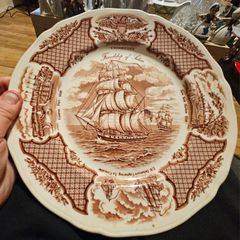 3 Ship Themed Collectable Plates