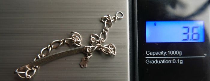 Vintage Sterling Silver hallmarked 925 Bracelet length 7" - 3,6g
