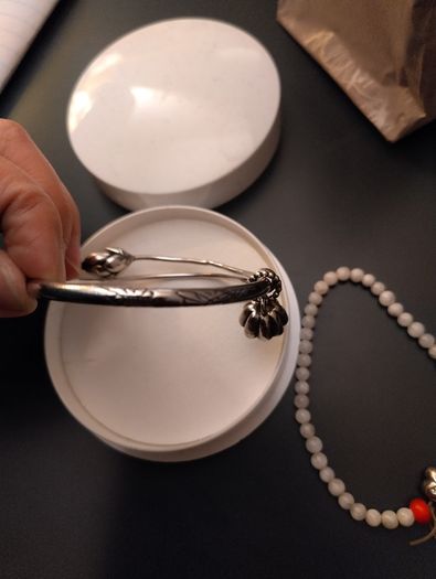 Silver bangle