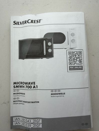 microwave SilverCrest 700W