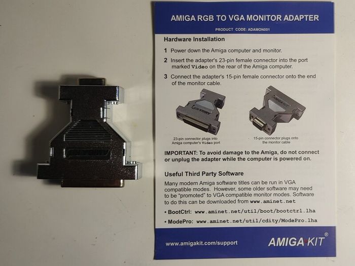 Amiga Kit RGB TO VGA Adapter