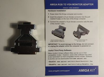Amiga Kit RGB TO VGA Adapter