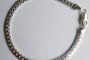 Vintage  SOLID SILVER 925 FLAT Bracelet, Stacking Bracelet 7,89g