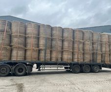 Round bales of quality hay