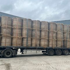 Round bales of quality hay