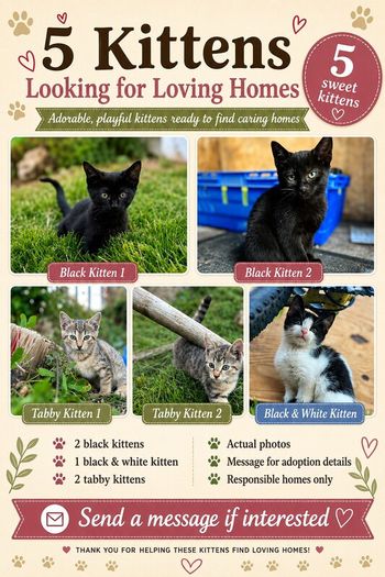 Playful Kittens Looking for Loving Homes