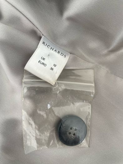 Coat grey long size 10