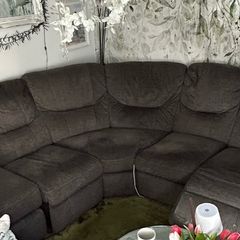 corner sofa grey recliner