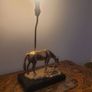 brass horse lamp Image 4