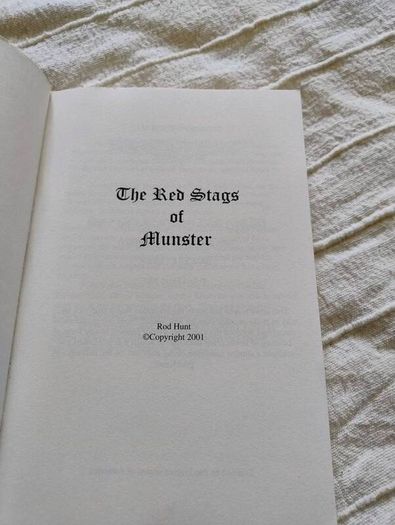 The Red Stags of Munster by Rod Hunt 2001 in very good condition FREE STANDARD POSTAGE INCLUDED