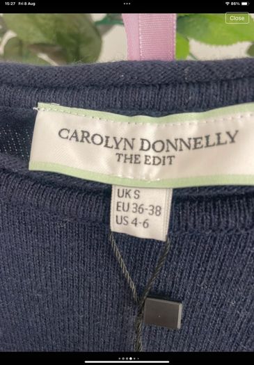 jumper Bnwt Carolyn Donnelly logo jumper with cashmere size small oversized