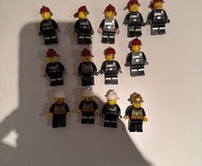 lego firemen minifigures x 13