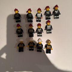 lego firemen minifigures x 13