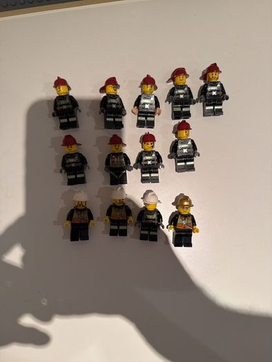 lego firemen minifigures x 13