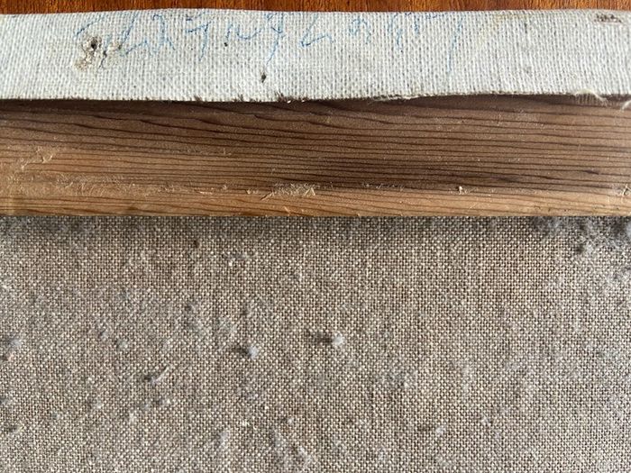 Mid Century Impasto oil on canvas painting