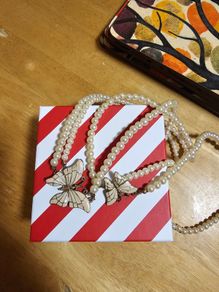Costume Double Pearl Necklace / Vintage / NEW