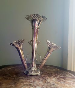 Victorian silverplate epergne
