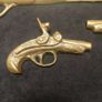Brass decorative gun pistol set vintage wall decor High quality Image 5