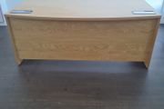 White oak executive managers office desk